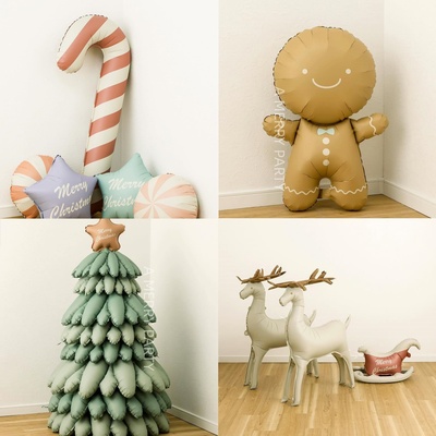 Christmas Balloons 哑光氛围气氛布置装饰气球商店居家小众节日