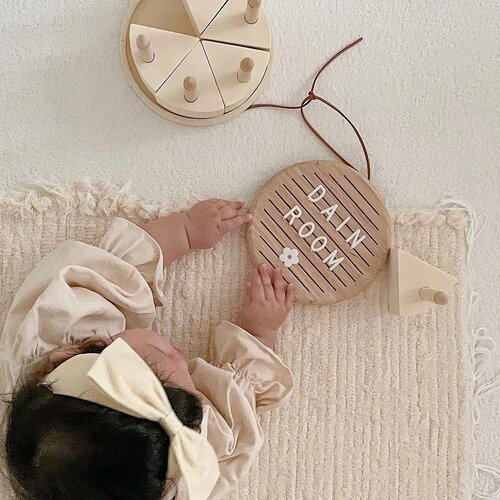 Wooden milestone月亮彩虹爱心字母新生儿准备里程碑满月拍照道具