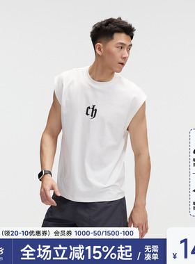 Chinism CAS品牌logo刺绣凉感背心夏季健身运动美式男士休闲坎肩