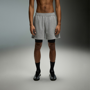 CH空气层运动休闲裤 新款 黑色弹性户外健身宽松短裤 男2026年夏季