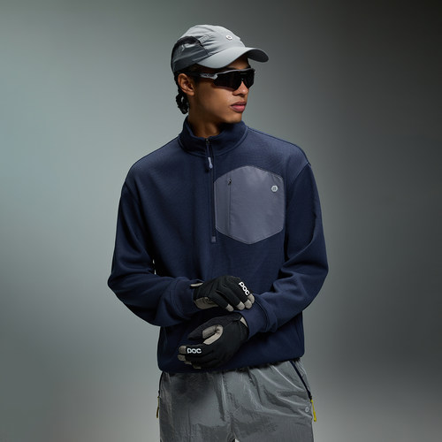 CH丨莫代尔半高领半拉链卫衣男