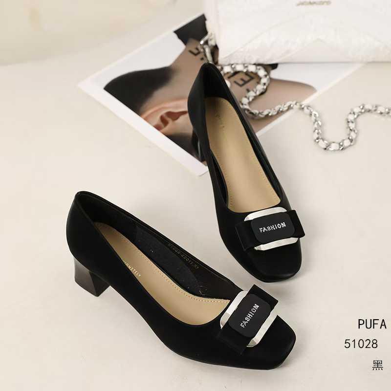 浦发时尚春节外穿中跟单鞋女