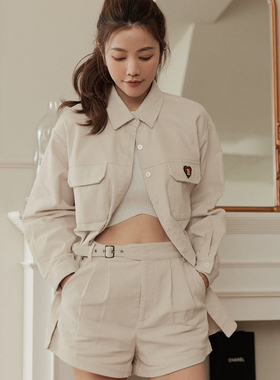 许路儿LUREHSU正品代购R232086燈芯絨刺绣衬衫R232085燈芯絨短裤