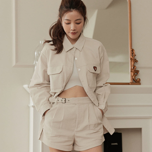 许路儿LUREHSU正品代购R232086燈芯絨刺绣衬衫R232085燈芯絨短裤