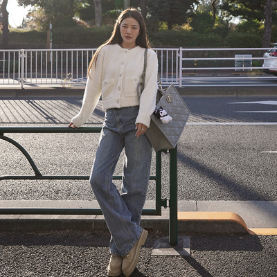 复古直筒长裤牛仔四季洗水