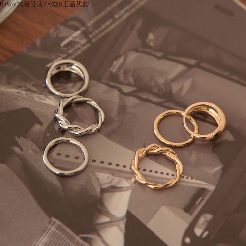 合金戒指三件組（2色入）