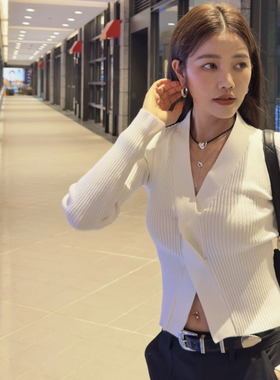 许路儿LURE HSU正品代购R232084 白色麻花造型长袖针织上衣毛衣