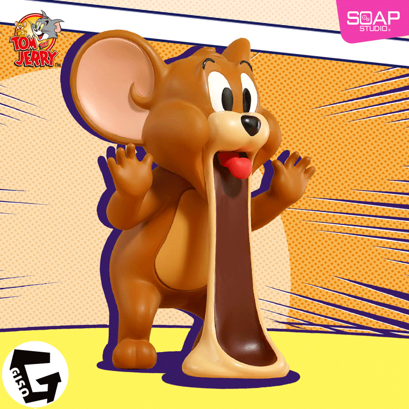 【giso】现货soap studio猫和老鼠-惊呆杰瑞鼠卡通摆件桌面玩具