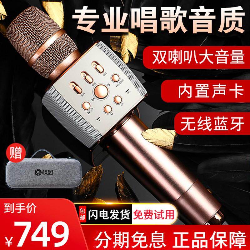 权盟R1靓声麦克风话筒音响一体无线蓝牙全民k歌直播录歌练歌神器