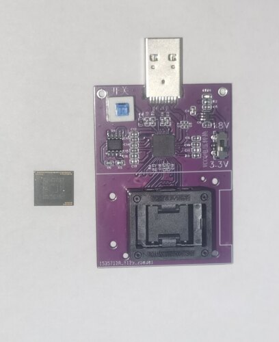 EMMC测试座，Bga153转usb3.0,多功能USB3.0镜像读写测试架