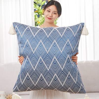北欧ins特大号抱枕护腰靠垫客厅沙发靠枕套60x60不含芯床头靠背