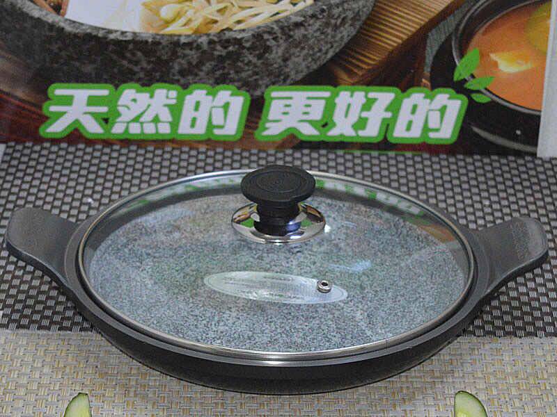 欧式风圆形韩国电磁炉两用石盘
