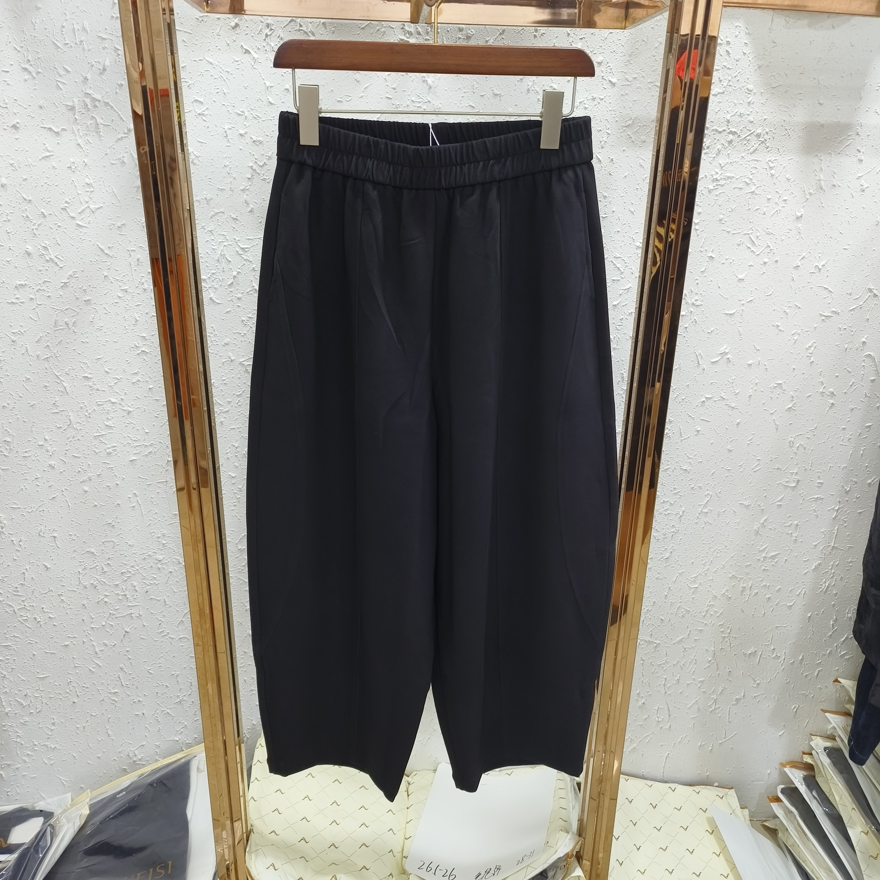 柏红H312百搭刀裤阔腿裤休闲裤女