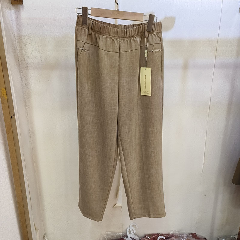鑫盛琳2638妈妈夏松紧腰显瘦宽松
