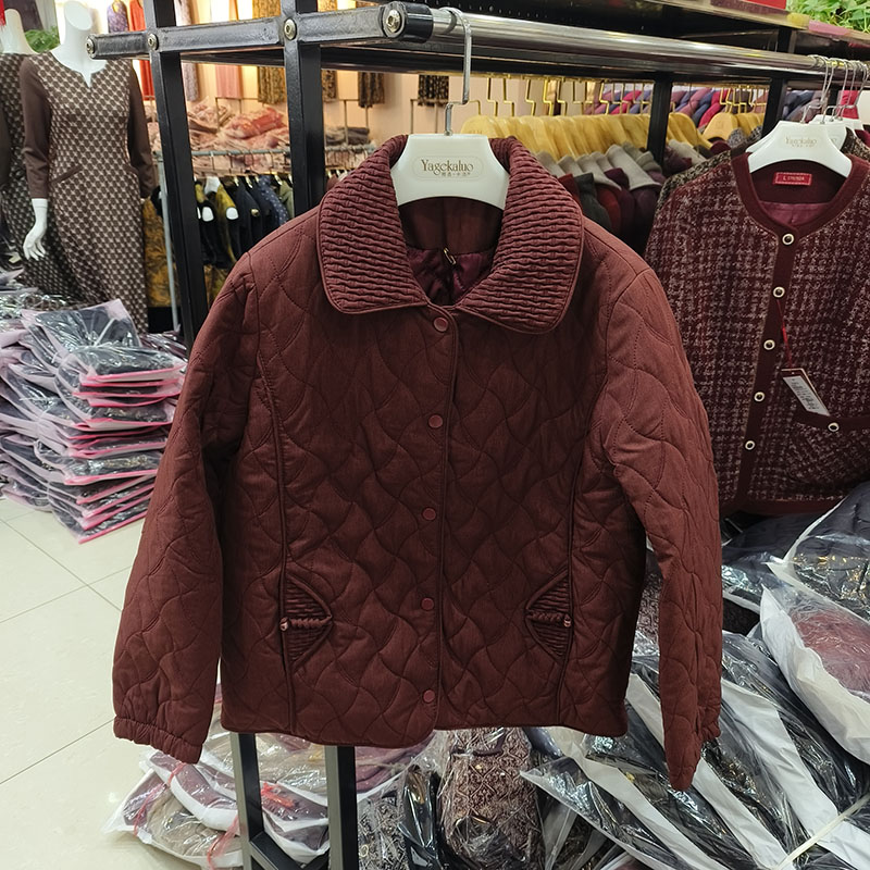 馨克丽9717中老年妈妈宽松棉服2025秋冬棉衣外套女奶奶棉袄福太太