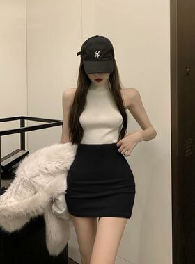 职业黑色半身裙工装短裙新款一步裙女显瘦包臀裙夏季工作裤裙批发