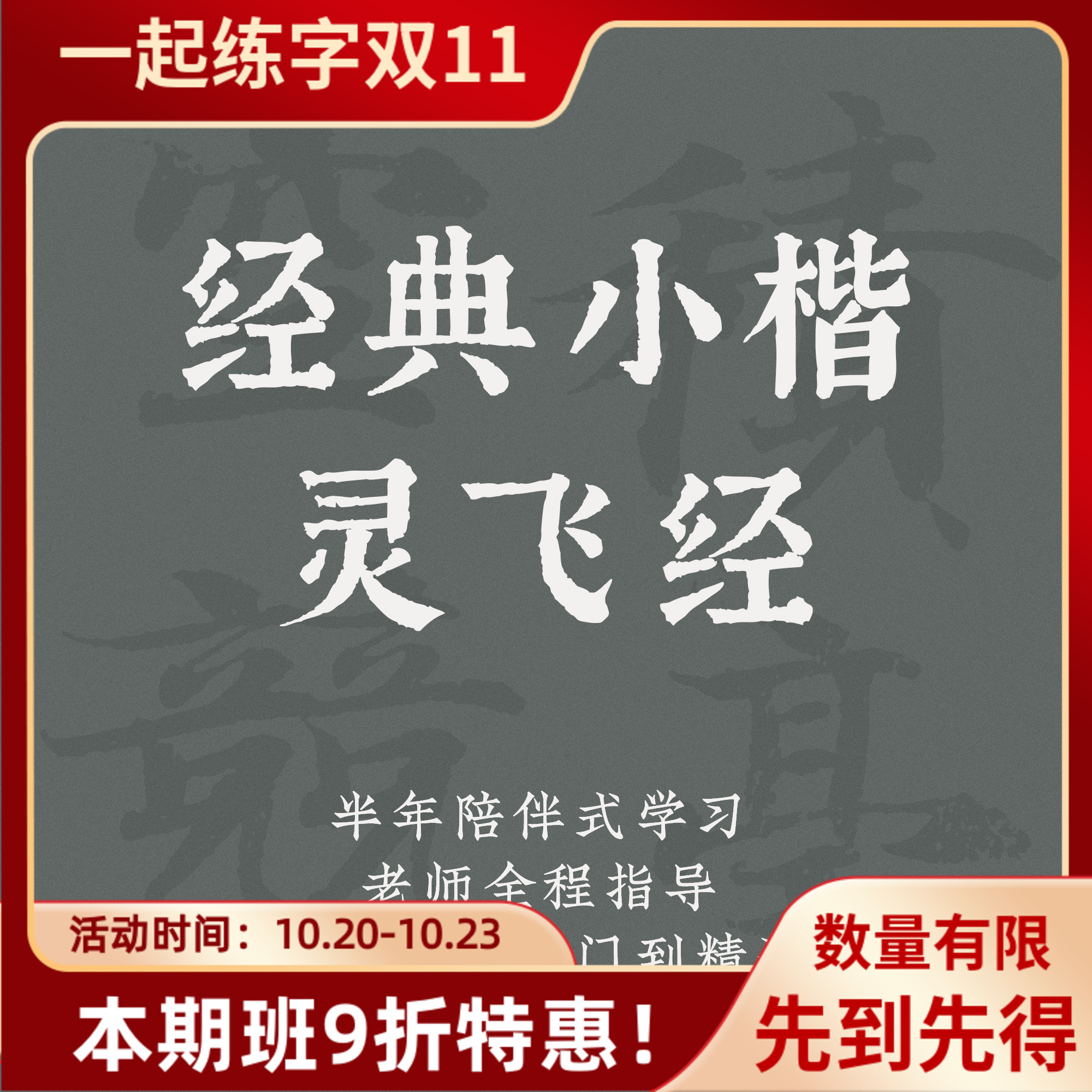 一起练字硬笔书法灵飞经小楷书法成人大学生零基础视频课程|桔梗
