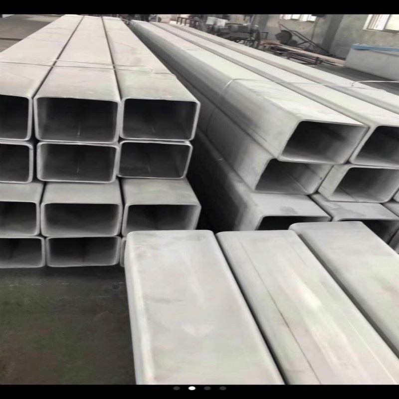 扁管加工扁管拉丝不锈钢方管40x40方管连接件搭架子钢管钢条制品