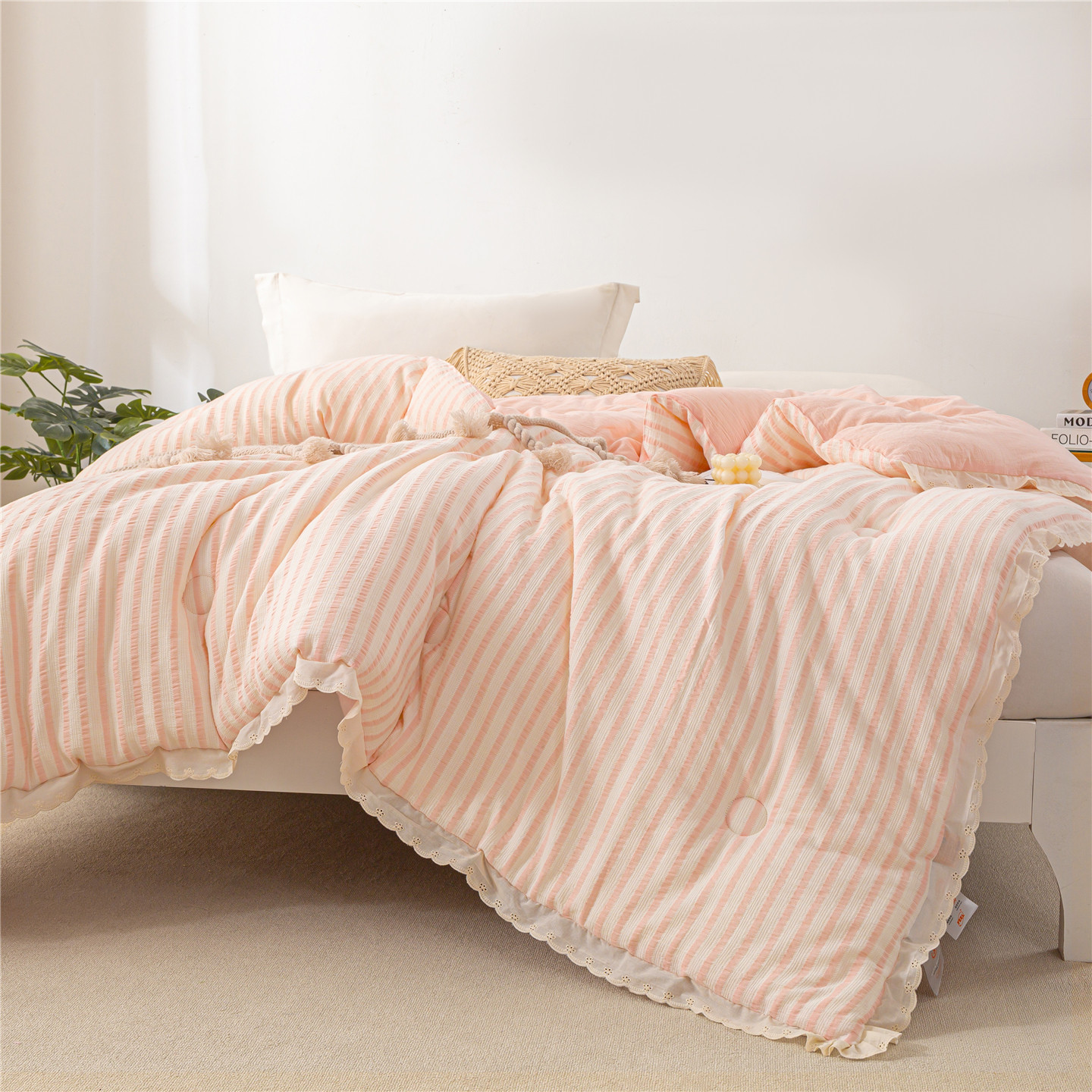 全棉春秋被子被芯200x230cm1米5空调被220x240纯棉大豆纤维冬被