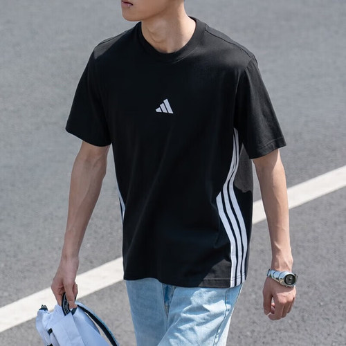 阿迪达斯短袖男纯棉半袖t恤