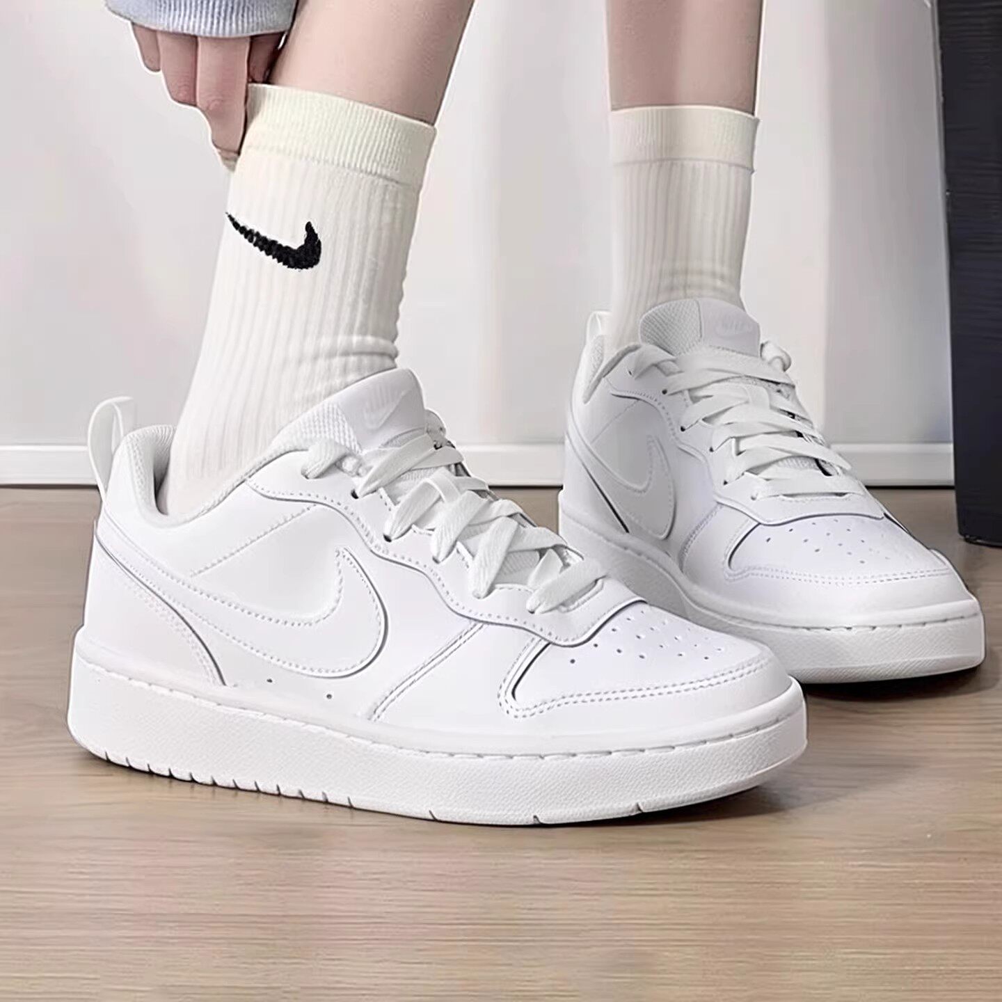 Nike耐克女鞋2026夏季新款官方正品COURT板鞋休闲低帮百搭小白鞋