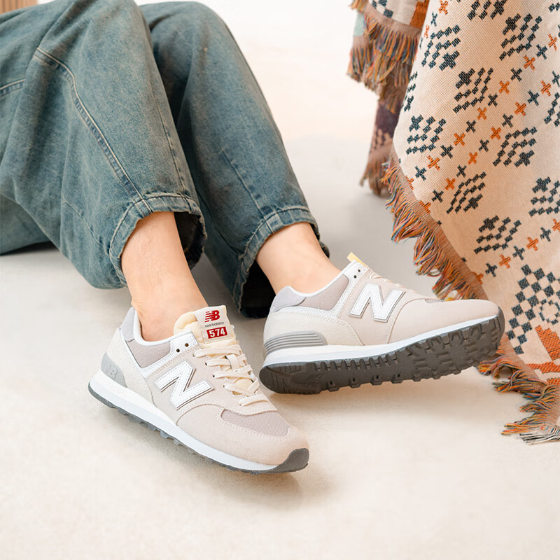 NewBalance女运动休闲鞋少女粉