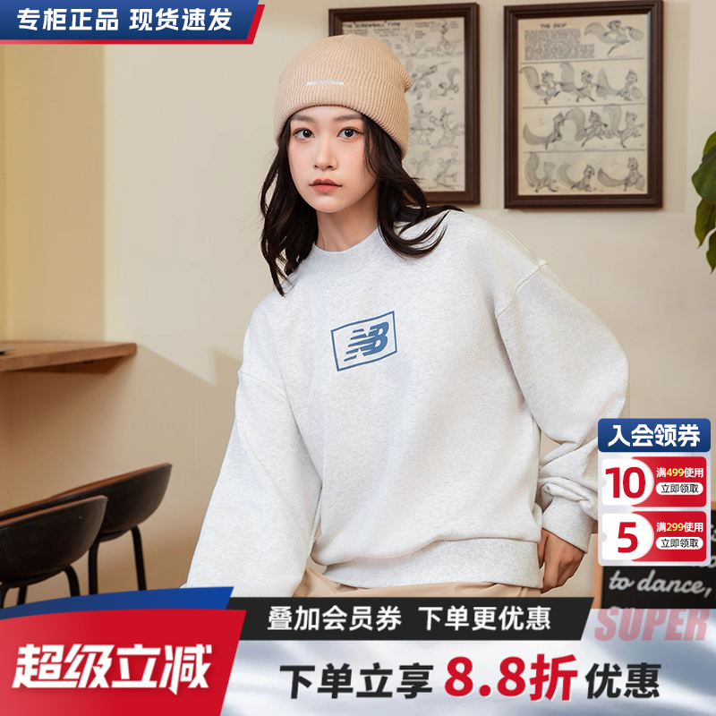 女卫衣NEWBALANCE圆领套头衫