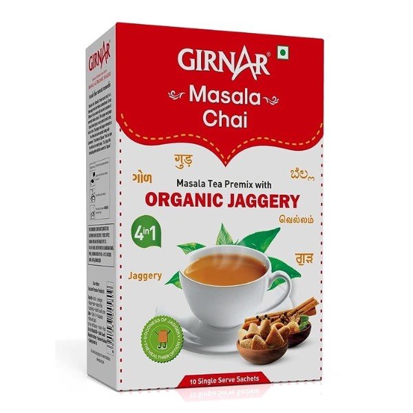 Girnar Instant Masala Chai Premix With Organic Jaggery 140g