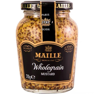 魅雅第戎粗粒芥末酱210g Mustard sauce 牛排罗非鱼颗粒芥末籽酱