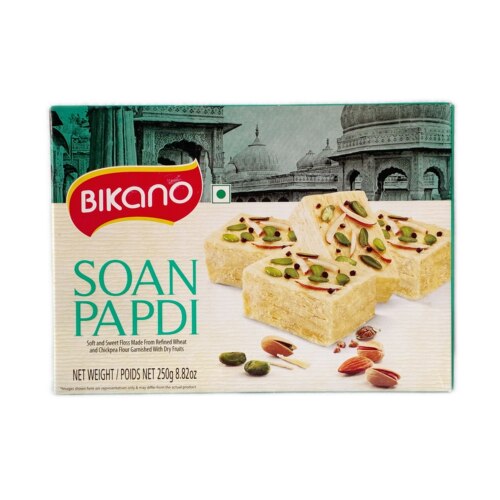 SOAN PAPDI 甜品甜品豆蔻松糕糕点即食小吃250g 500g INDIAN FOOD