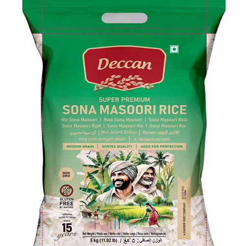 INDIAN FOOD 印度大米Sona masoori rice 5KG 大米