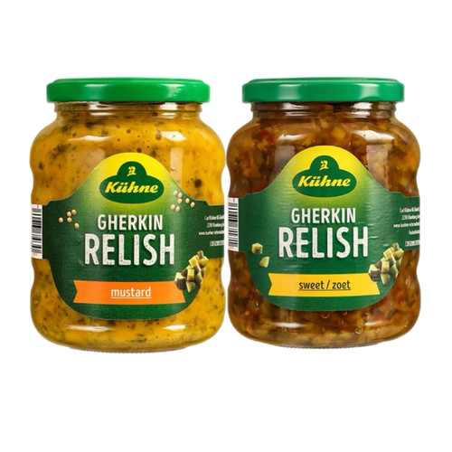 德国进口冠利芥末青瓜汉堡酱Gherkin Relish350g三明治酸甜汉堡酱