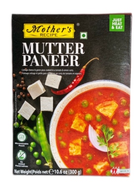 Indian ready meals Ready to eat mother's Mutter paneer 300g