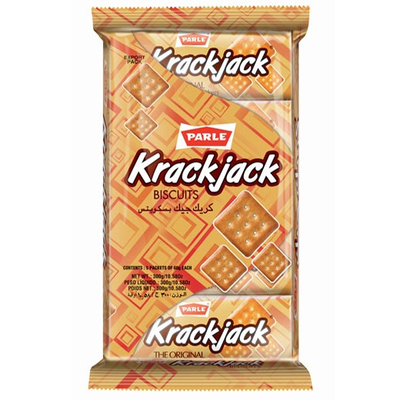 Parle Krackjack Biscuits 300g 克拉克杰克休闲饼干 300克