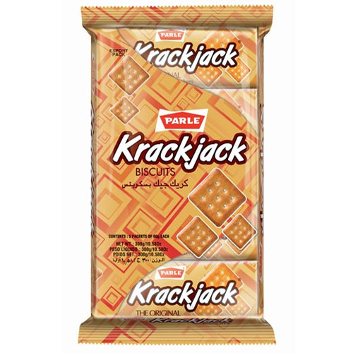Parle Krackjack Biscuits 300g 克拉克杰克休闲饼干 300克