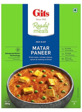 ready meals Ready to eat Gits Matar  paneer 速食咖喱 300g