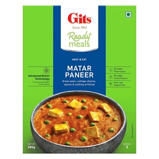 ready meals Ready to eat Gits Matar paneer 速食咖喱 300g
