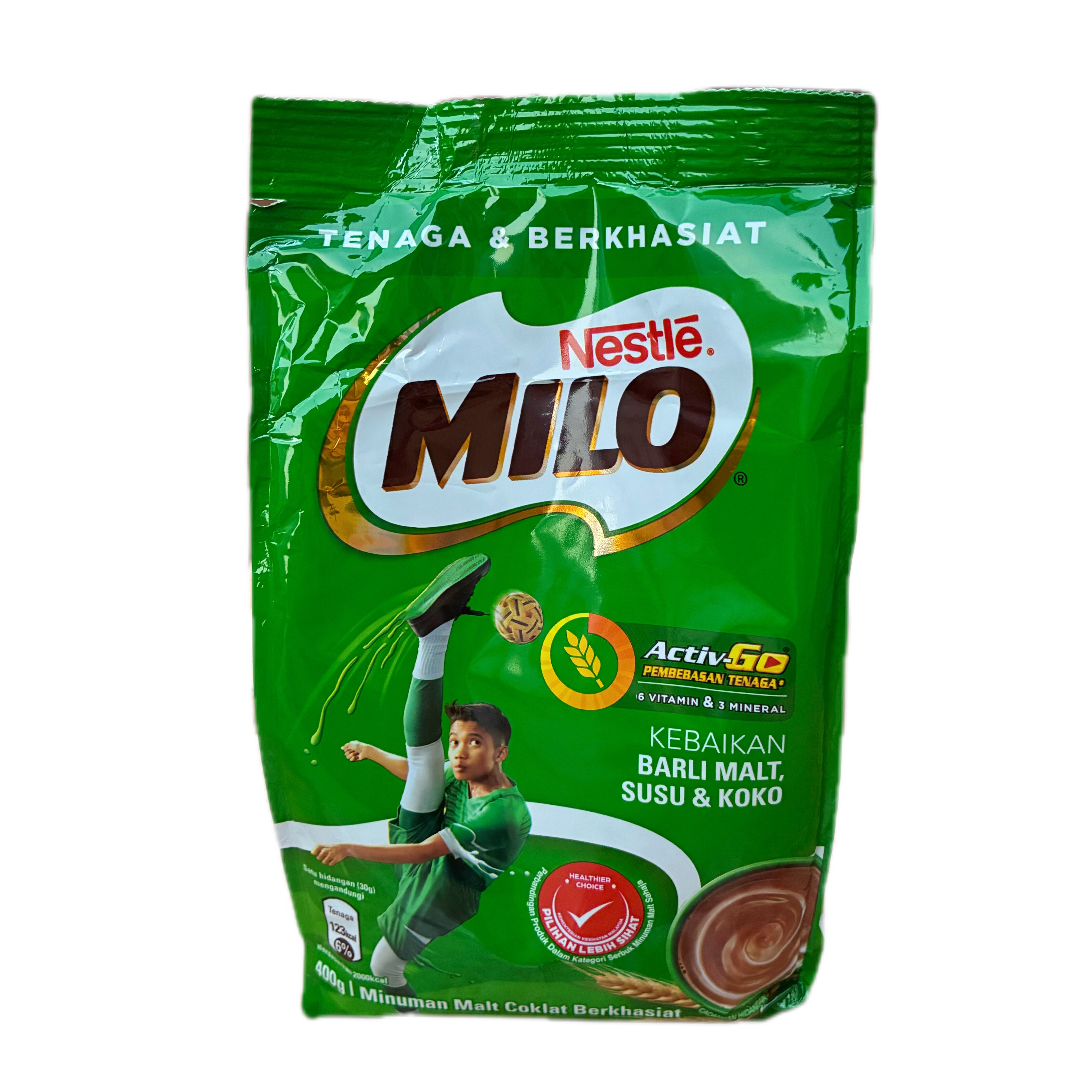 马来西亚进口美禄MILO 400G 可可冲饮热可可麦芽可可饮料快乐星球