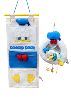 上海迪士尼国内代购居家卡通鸭鸭唐老鸭可爱毛绒睡眠挂饰门装饰品