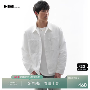 2026春季 HIM汉崇 口袋休闲百搭外套男 夹克简约工装 舒适斯文时尚