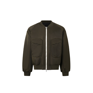 ICE UP廓形短宽Bomber新雪丽棉服正反穿飞行夹克MA1棒球服外套