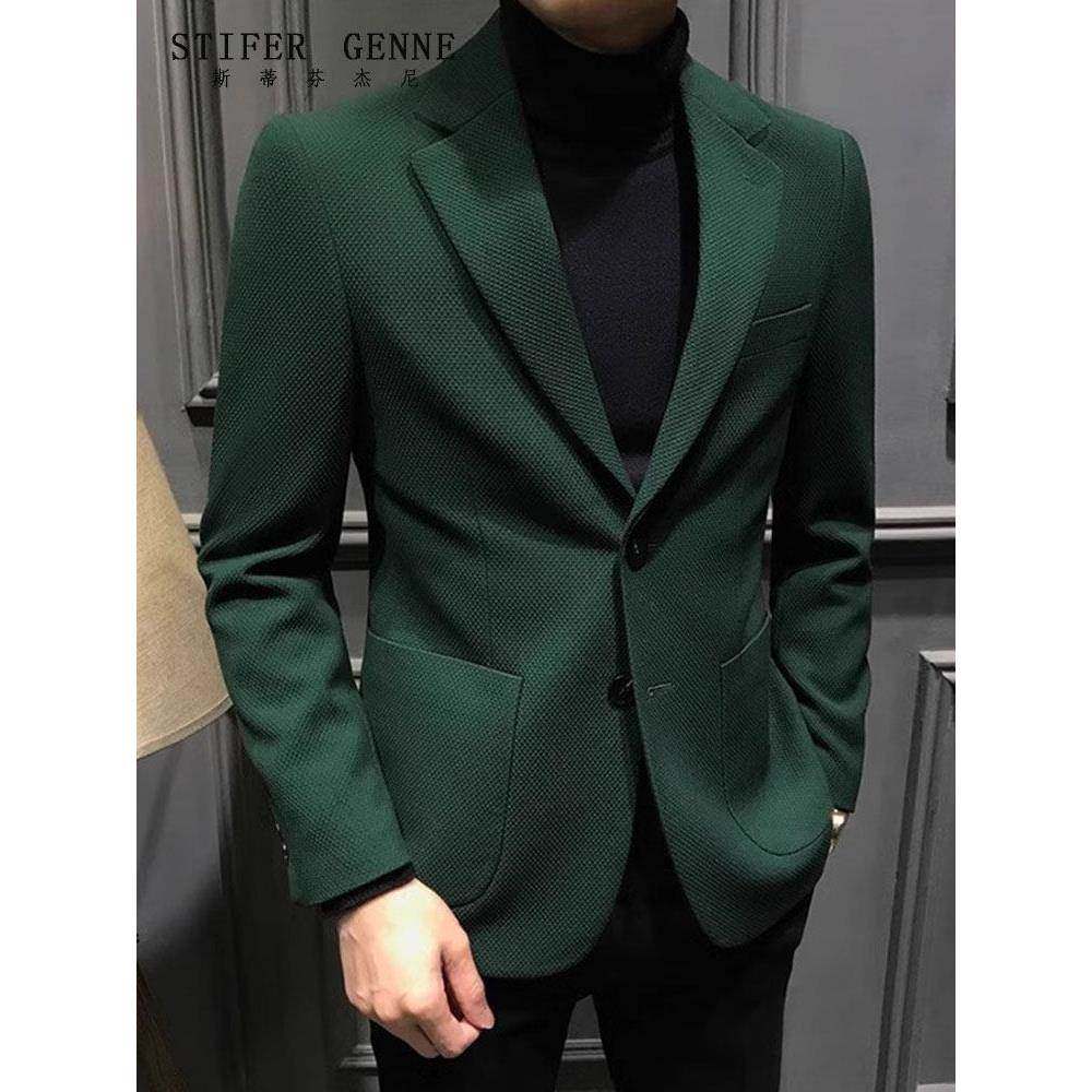 斯蒂芬华夫格西装外套男春秋季2025新款高端商务休闲修身男士西服,男装,休闲西服,淘宝优惠券,粉丝福利购,淘宝优惠卷
