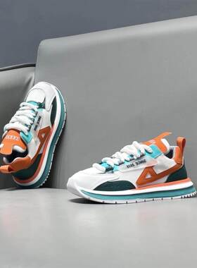 欧洲站 Tide BoutiqueCa流配色！休闲鞋男透气网面潮牌舒适小白鞋