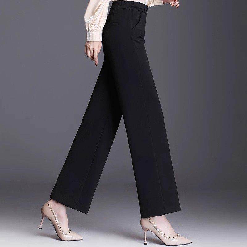 黑色阔腿裤女2025新款春秋设计感显瘦宽松直筒裤高腰垂感西装裤子,女装/女士精品,时尚套装,淘宝优惠券,粉丝福利购,淘宝优惠卷