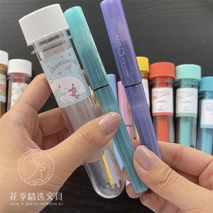 日本白金小流星钢笔三丽鸥限定款 轻甜学生专用练字可替换墨囊F尖