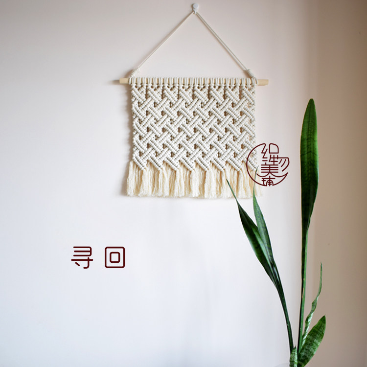 【寻回】ins手工编织挂毯diy材料包 波西米亚 遮挡配电箱壁毯包邮,居家布艺,挂毯/壁毯,淘宝优惠券,粉丝福利购,淘宝优惠卷