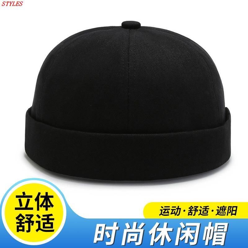 地主帽瓜皮帽男女士透气排汗旅行街头雅痞帽春秋冬夏季光头嘻哈帽