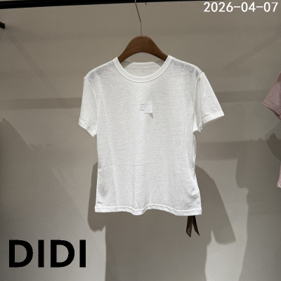 欧洲站2026早夏新款时尚纯色显瘦简约百搭圆领短袖T恤女款0785