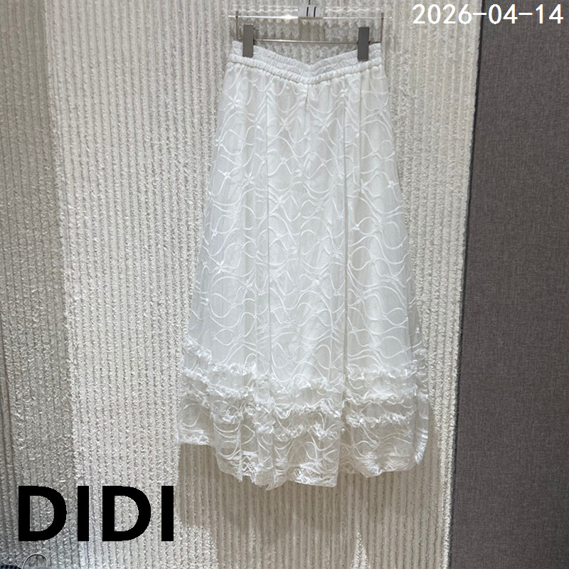 欧洲站2026夏季新款蕾丝木耳边半身裙女中长款甜美减龄仙女裙3040