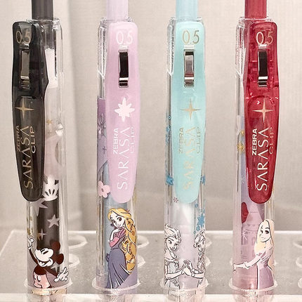 新品zebra斑马限定联名disney迪士尼sarasa按动彩色中性笔限量版
